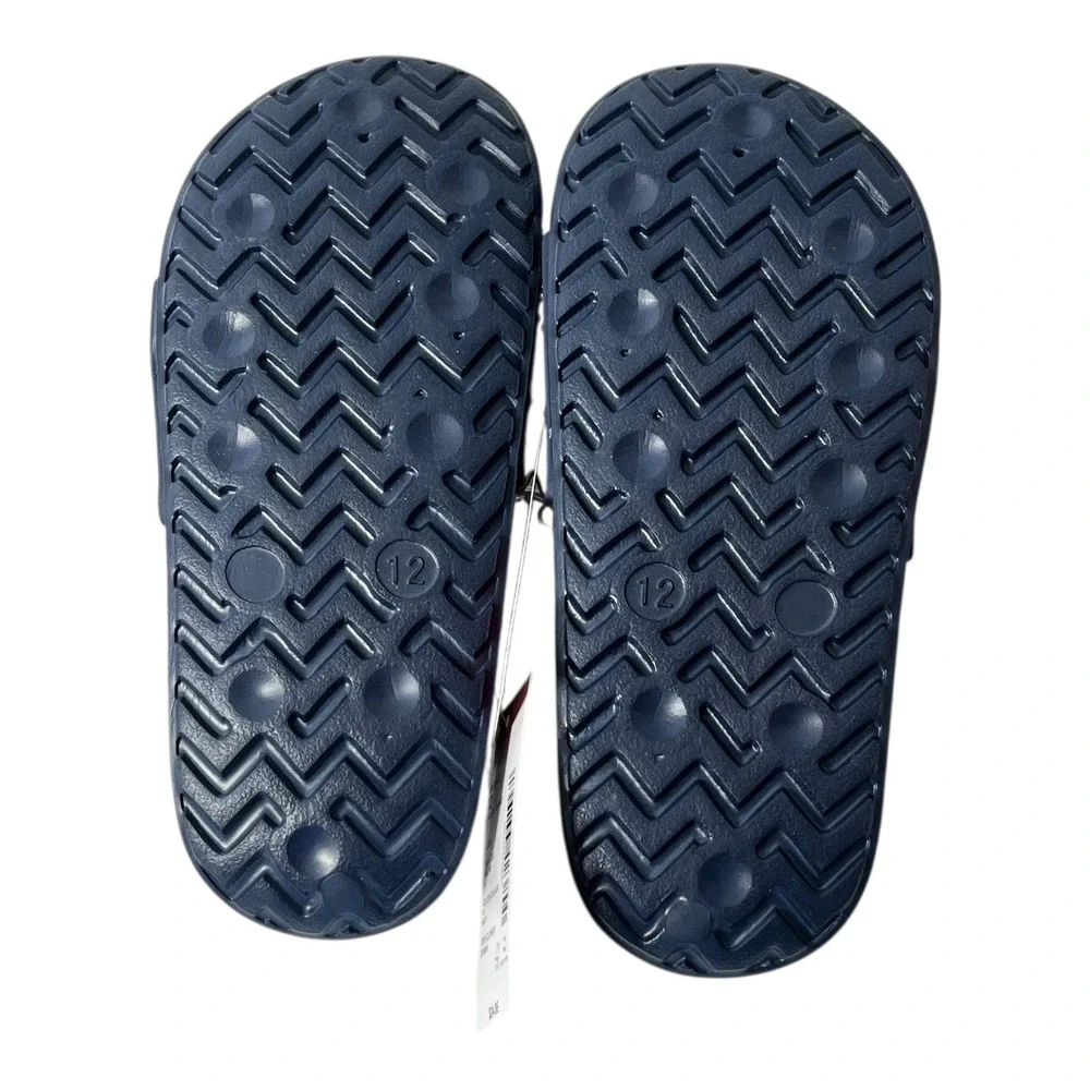 Gymboree Kids American Cutie Patriotic Stars Stripes Slide Sandals Navy Size 12